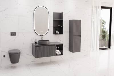 Aquanil Almonde 100 Aynalı Banyo Dolabı - 1