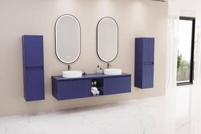 Aquanil Almonde Double 160 Aynalı Banyo Dolabı - 1