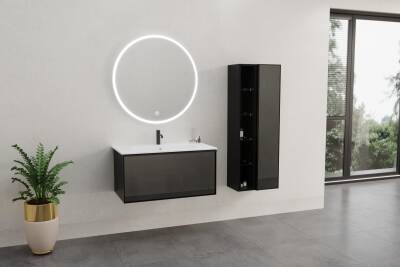 Aquanil Aston 80 Aynalı Banyo Dolabı - 1