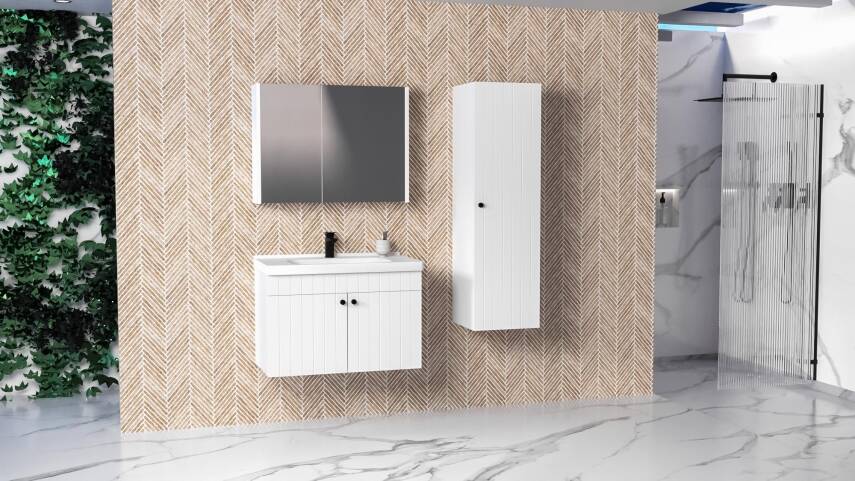 Aquanil Avien 65 BGN Aynalı Banyo Dolabı - 1