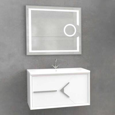 Aquanil Bologna 80 Aynalı Banyo Dolabı - 1