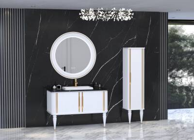 Aquanil Luna 100 Aynalı Banyo Dolabı - 1