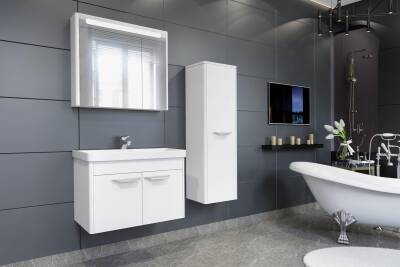 Aquanil Mauna 80 Aynalı Banyo Dolabı - 1