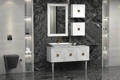 Aquanil Mostar 120 Aynalı Banyo Dolabı - 1