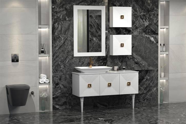 Aquanil Mostar 120 Aynalı Banyo Dolabı - 1