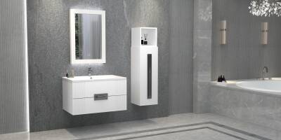 Aquanil Nueva 80 Aynalı Banyo Dolabı - 1