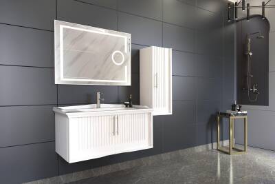 Aquanil Sagra 100 Aynalı Banyo Dolabı - 1