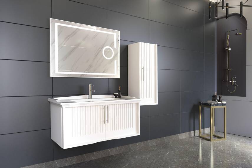 Aquanil Sagra 100 Aynalı Banyo Dolabı - 1