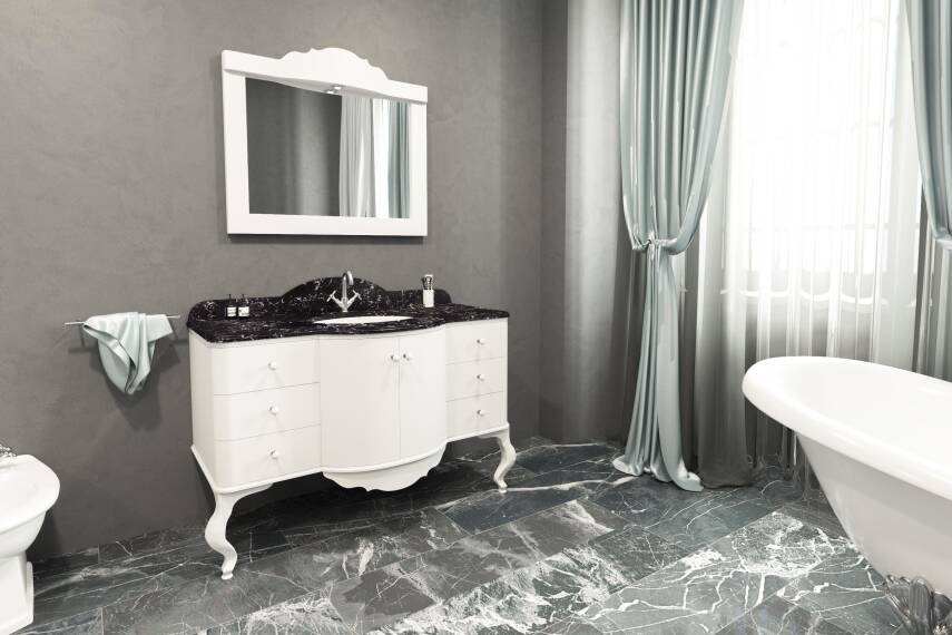 Aquanil Siena 120 Aynalı Banyo Dolabı - 1