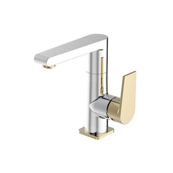 Bien Pruva Yandan Kollu Lavabo Bataryası Krome - Altın - 3