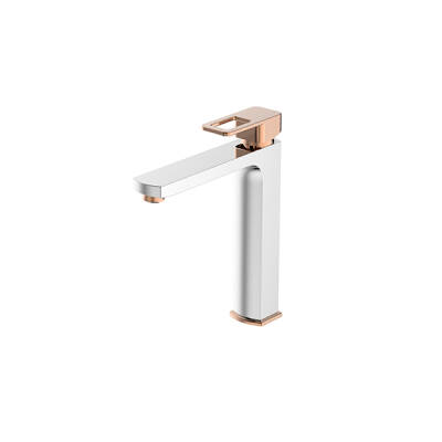 Bien Salvo Plus Colours Orta Boy Yüksek Tip Lavabo Bataryası - Krome -Rose Gold - 2