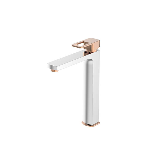 Bien Salvo Plus Colours Yüksek Tip Lavabo Bataryası - Krome -Rose Gold - 1