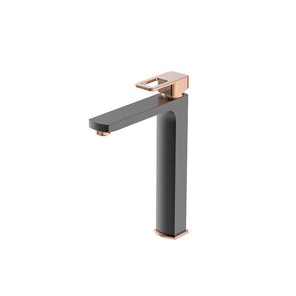 Bien Salvo Plus Colours Yüksek Tip Lavabo Bataryası - Siyah -Rose Gold - 3