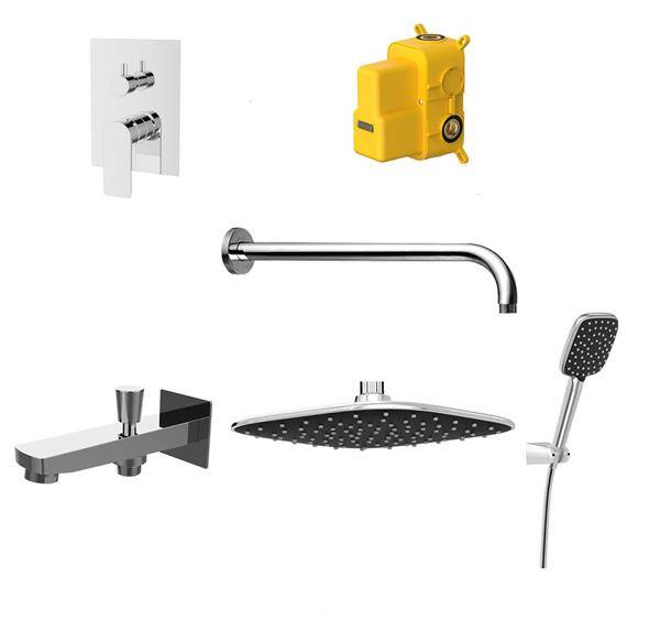 Bien Water Flowbox Sistemleri Square Ankastre Banyo Bataryası Seti - 2F - 2