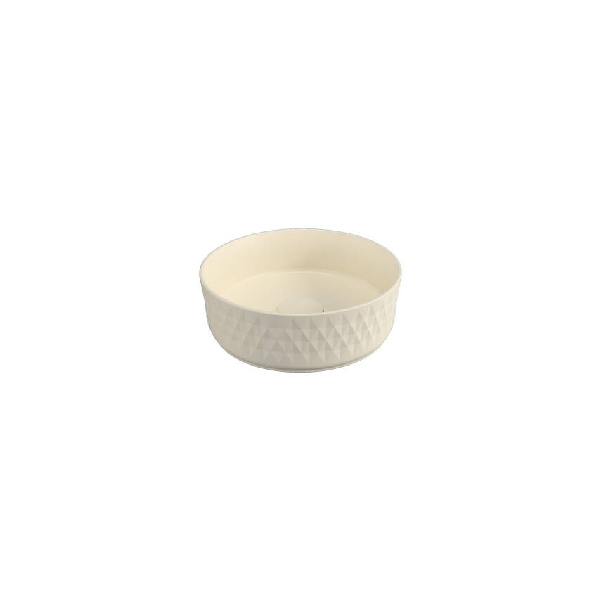 Davanti Tezgah Üzeri Lavabo Beyaz 36cm Fildişi - 1