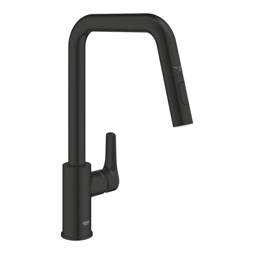 Grohe Eurosmart Eviye Bataryası Mat Siyah - 1