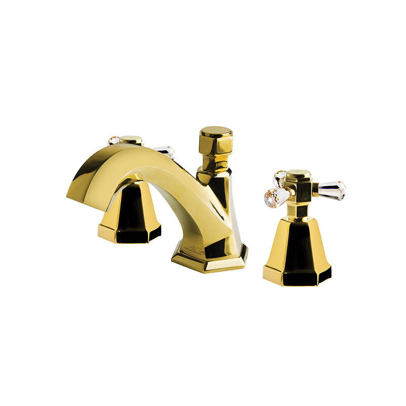 HEXA ÜÇ DELİKLİ LAVABO BATARYASI - ALTIN - 1