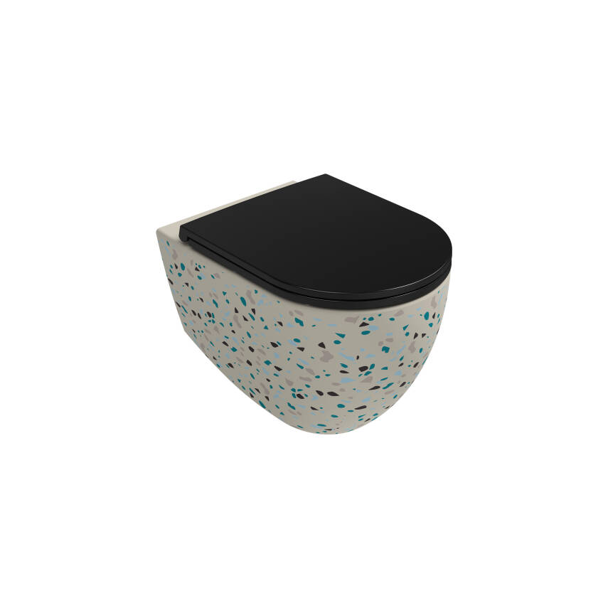 Infinity CleaRim Plus Asma Klozet Terrazzo Mat Beyaz - 1