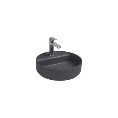 Infinity Tezgah Üzeri Lavabo 42 cm Antrasit - 1