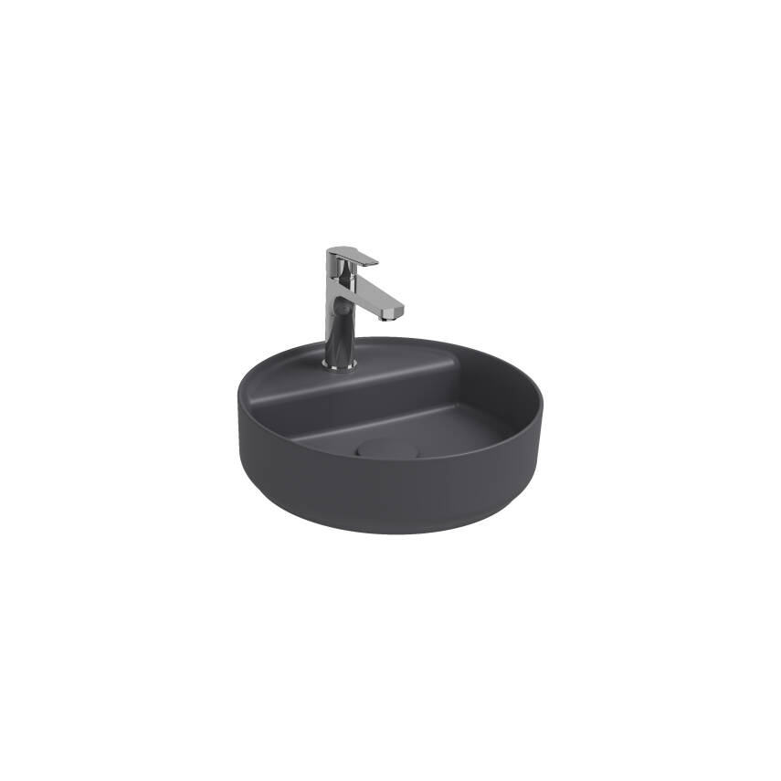 Infinity Tezgah Üzeri Lavabo 42 cm Antrasit - 1
