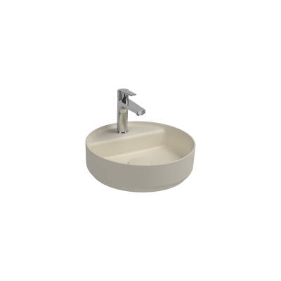 Infinity Tezgah Üzeri Lavabo 42 cm Fildişi - 1
