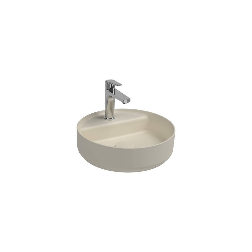 Infinity Tezgah Üzeri Lavabo 42 cm Fildişi - 1
