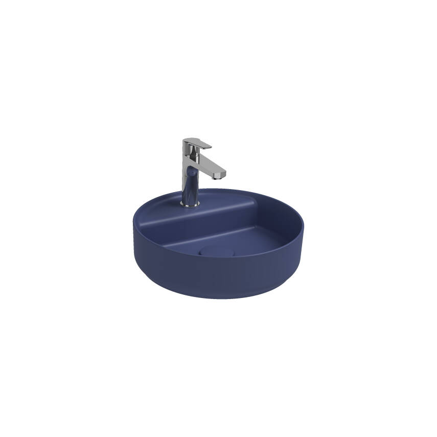 Infinity Tezgah Üzeri Lavabo 42 cm Isvea Mavisi - 1