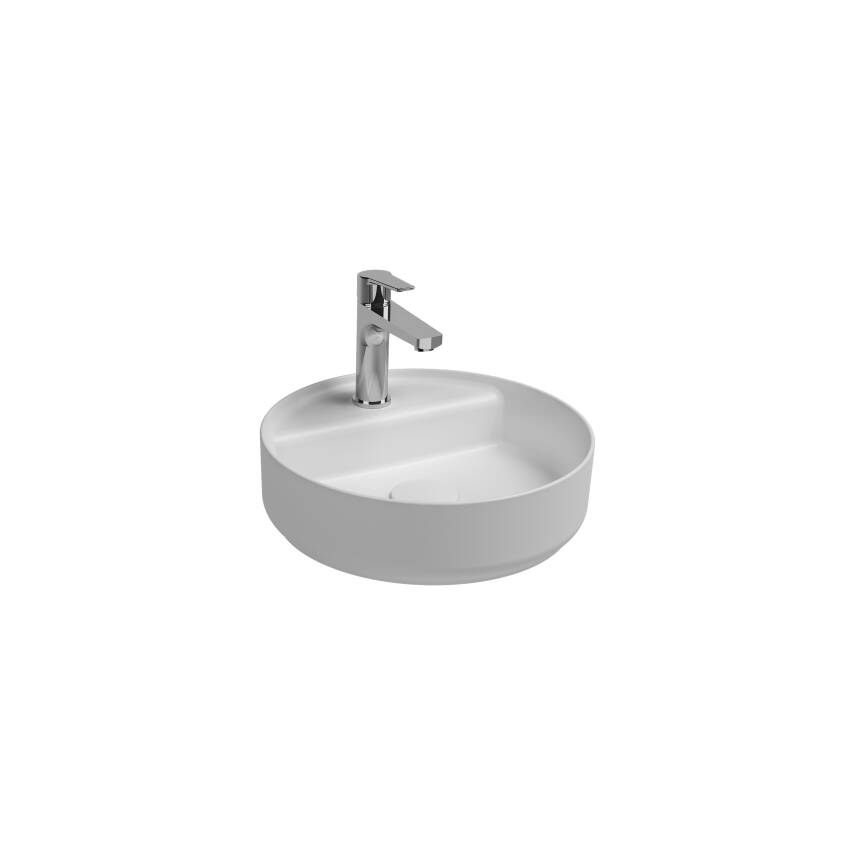 Infinity Tezgah Üzeri Lavabo 42 cm Mat Beyaz - 1