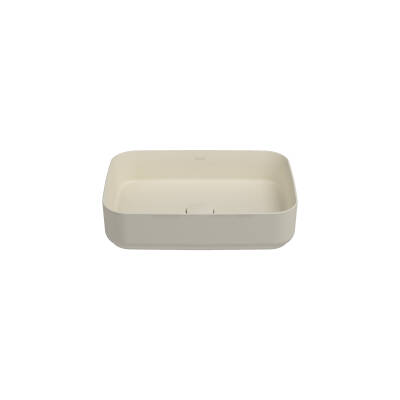 Infinity Tezgah Üzeri Lavabo 50 cm Fildişi - 1