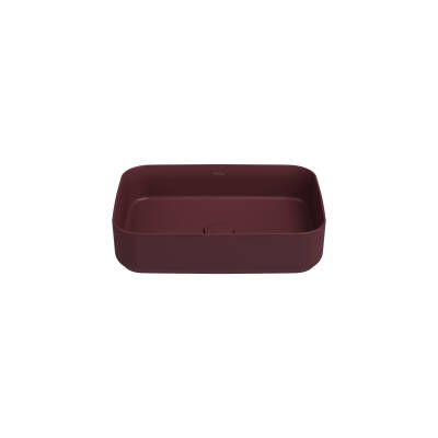 Infinity Tezgah Üzeri Lavabo 50 cm Rustik Bordo - 1