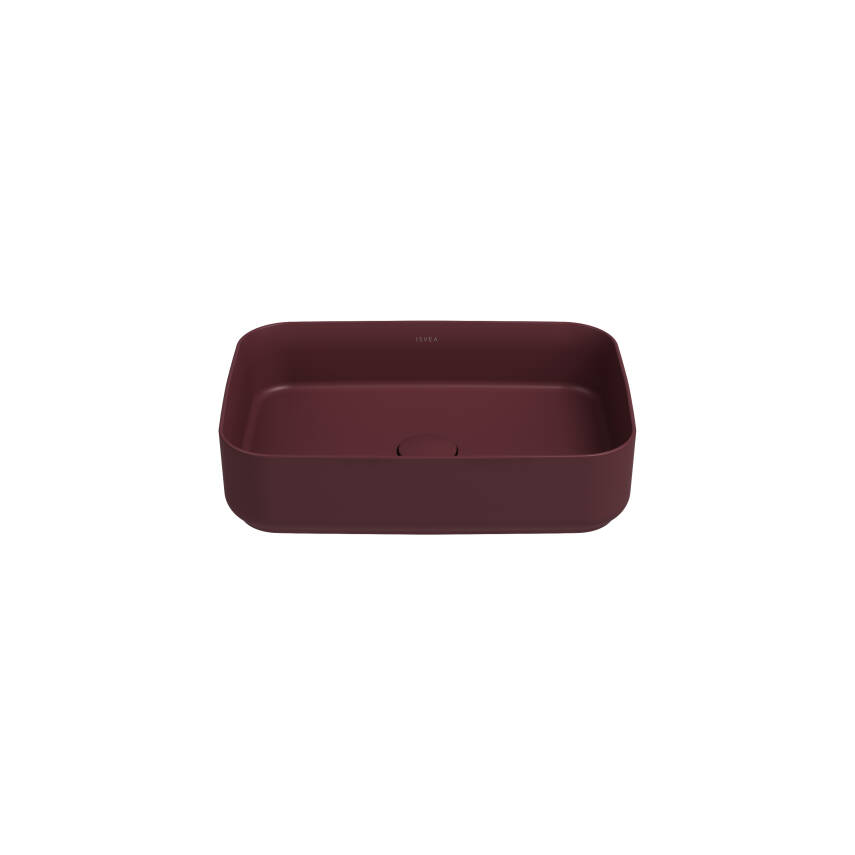 Infinity Tezgah Üzeri Lavabo 50 cm Rustik Bordo - 1