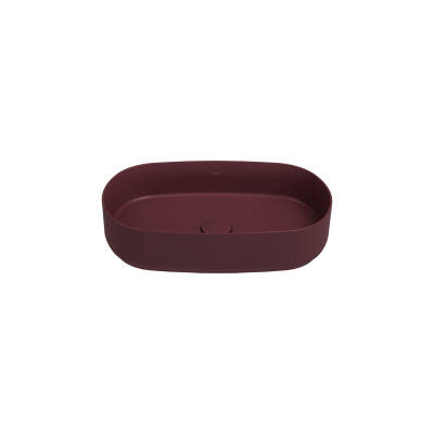 Infinity Tezgah Üzeri Lavabo 55 cm Rustik Bordo - 1