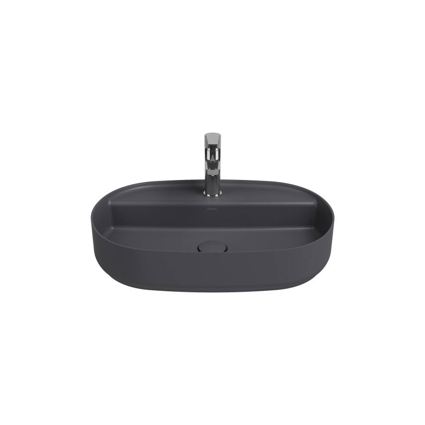 Infinity Tezgah Üzeri Lavabo 60 cm Antrasit - 1