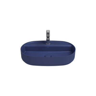 Infinity Tezgah Üzeri Lavabo 60 cm Isvea Mavisi - 1