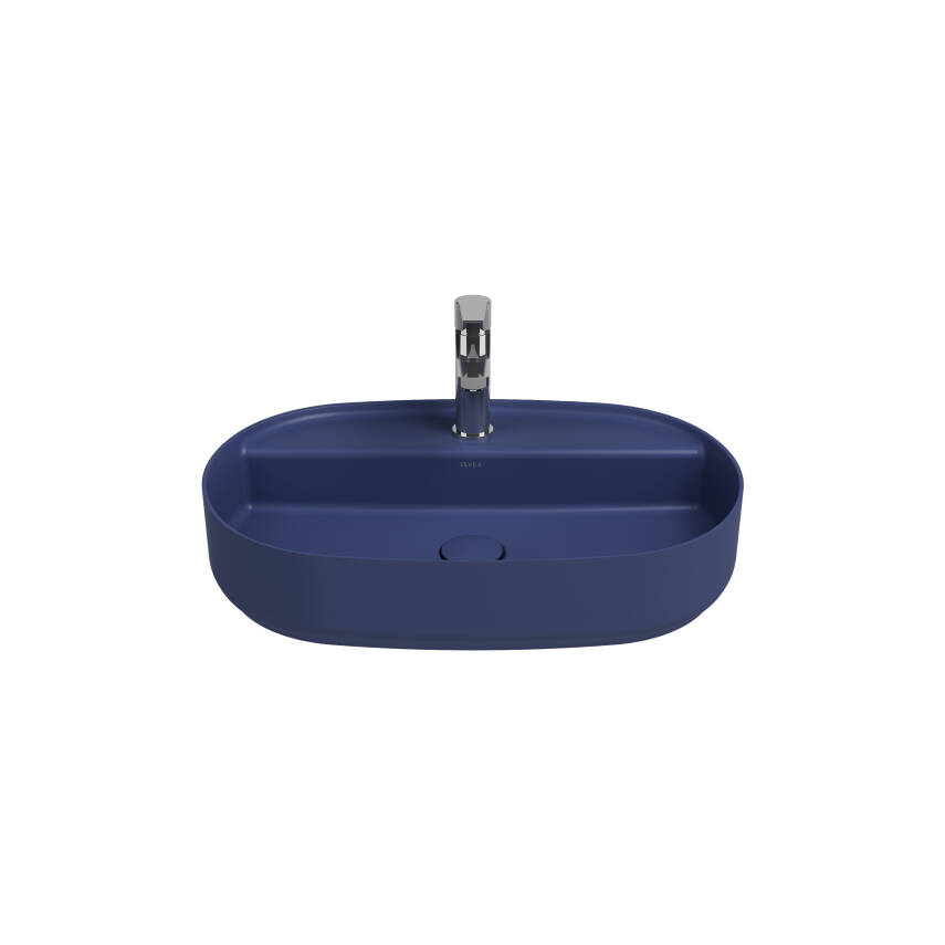 Infinity Tezgah Üzeri Lavabo 60 cm Isvea Mavisi - 1