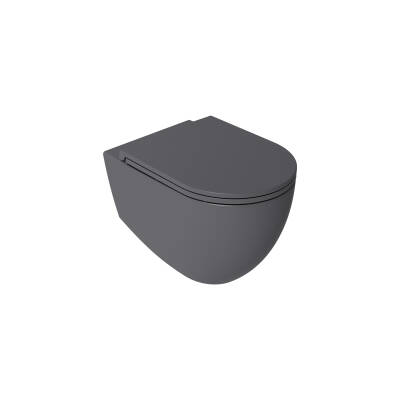 Isvea Infinity Clearim Plus Asma Klozet Antrasit - 1