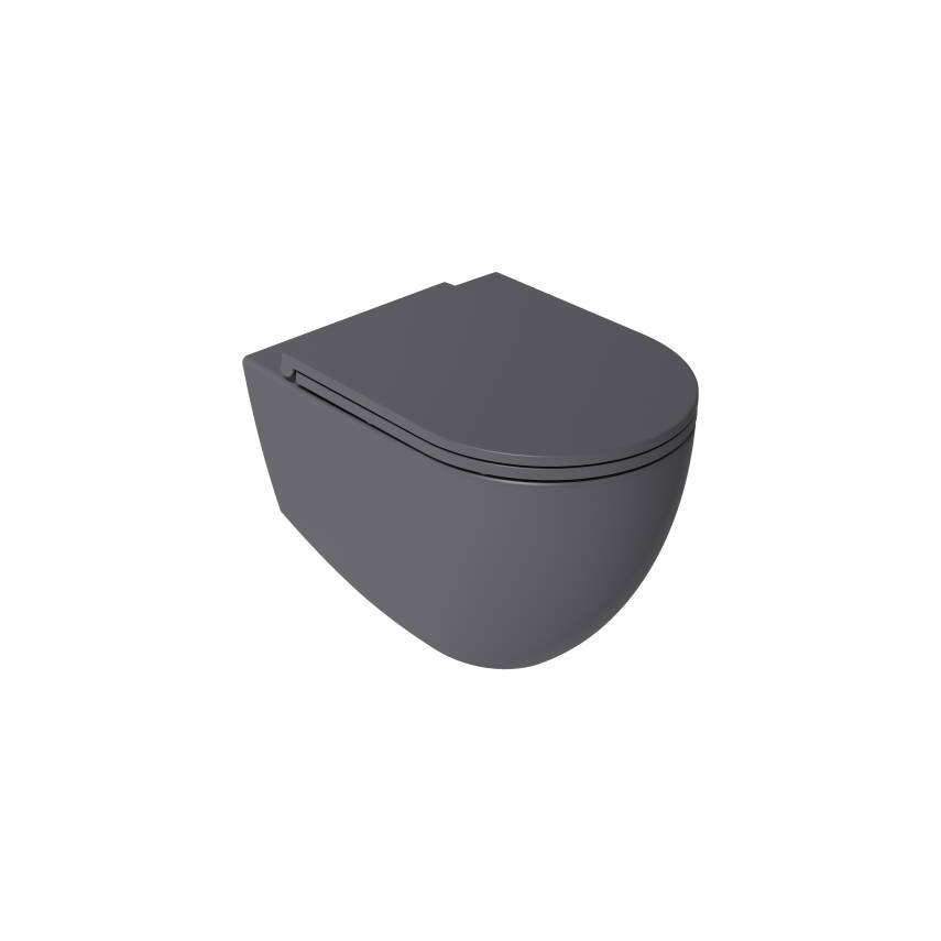 Isvea Infinity Clearim Plus Asma Klozet Antrasit - 1