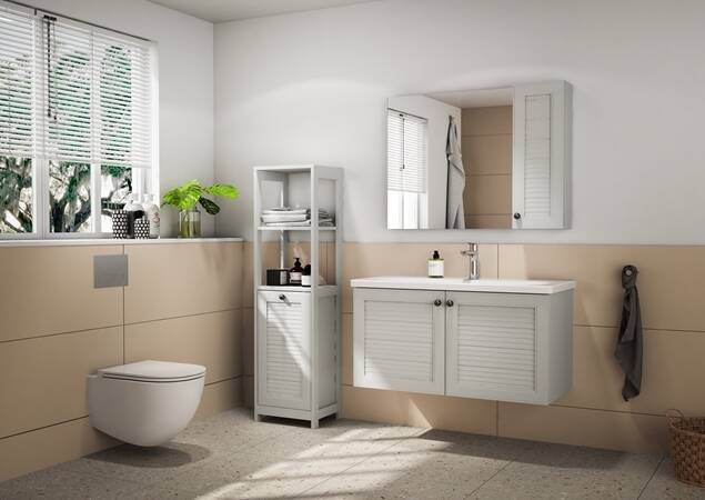 MERGO Banyo Dolabı Seti 80 cm - 1