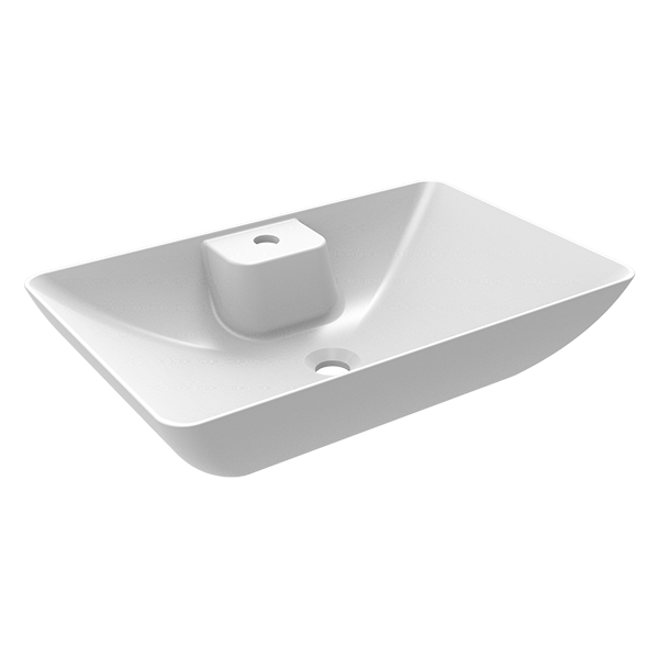 MOTTO DİKDÖRTGEN GÖVDE ÜSTÜ LAVABO 65CM BATARYA DELİKLİ - 2