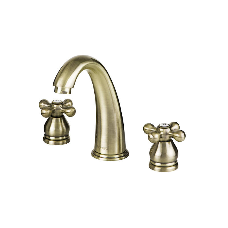 NOSTALGIC 3 DELİKLİ LAVABO BATARYASI - BRONZ - 1