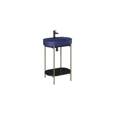 Puno Art 60cm Lavabo Ünitesi Isvea Mavisi (Lavabo Dahil) - 1