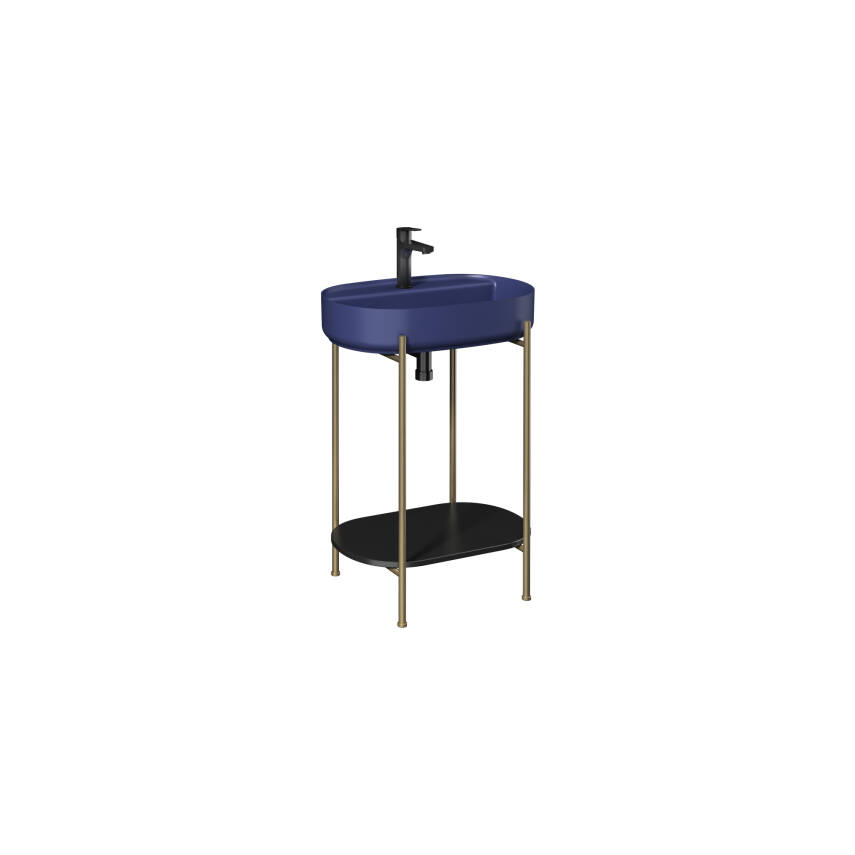 Puno Art 60cm Lavabo Ünitesi Isvea Mavisi (Lavabo Dahil) - 1