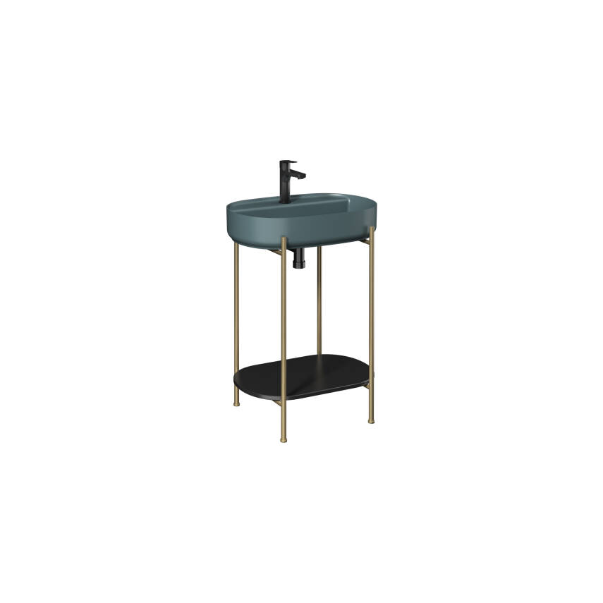 Puno Art 60cm Lavabo Ünitesi Petrol Yeşili (Lavabo Dahil) - 1