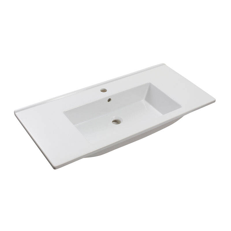 Silver Slim 100cm Batarya Delikli Etajerli Lavabo - 1
