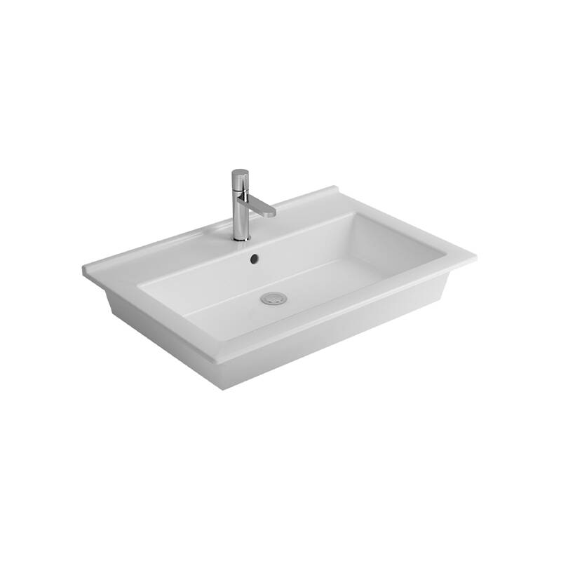 Silver Slim 55cm Batarya Delikli Etajerli Lavabo - 2