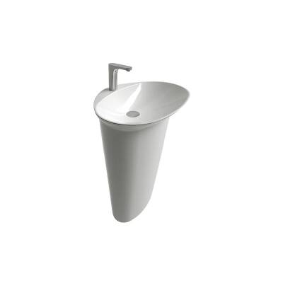TABANDAN LAVABOLAR STELLA MONOBLOK LAVABO - BEYAZ - 2