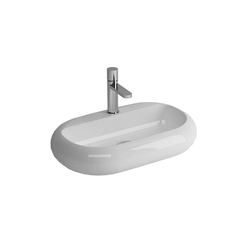 TEZG.ÜSTÜ LAVABOLAR ELİPS BATARYA DELİKLİ LAVABO BEYAZ - 2